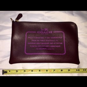 Coach zipper pouch